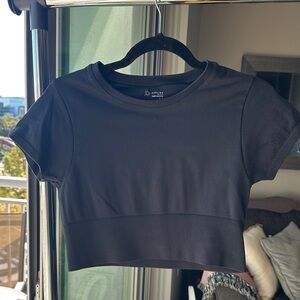 Offline by Aerie Black Crop Top